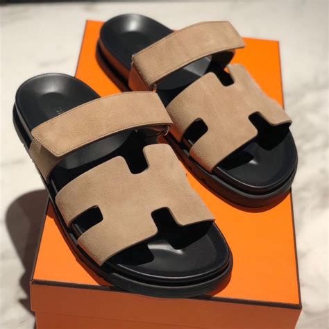 mens hermes slides